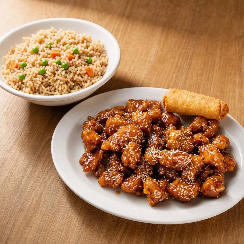 SESAME CHICKEN.