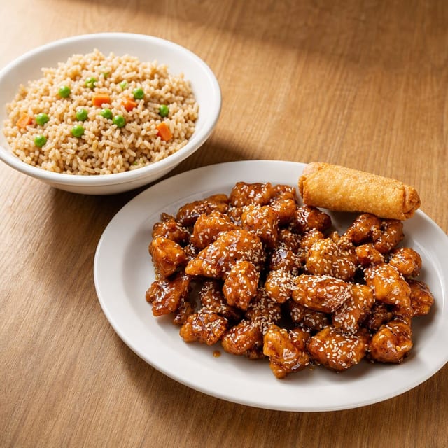 SESAME CHICKEN.