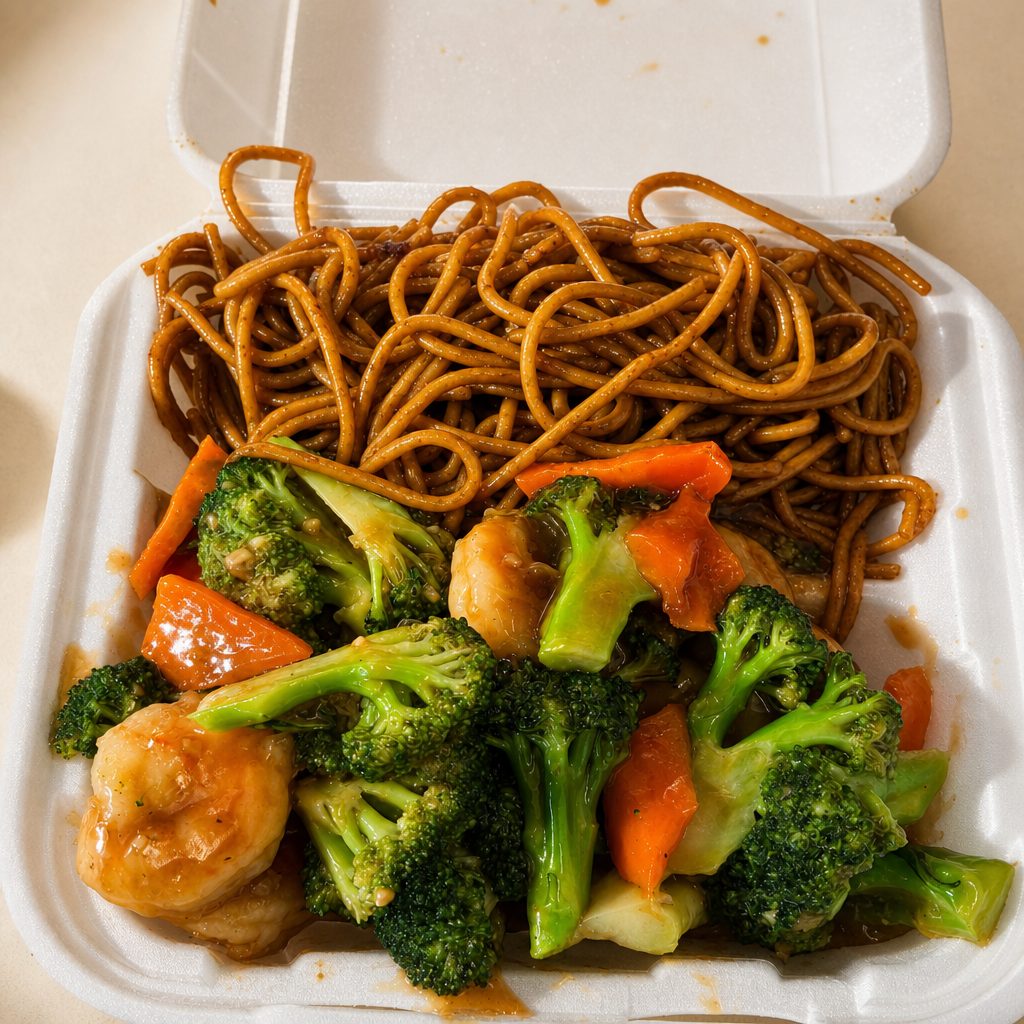 SHRIMP BROCCOLI.