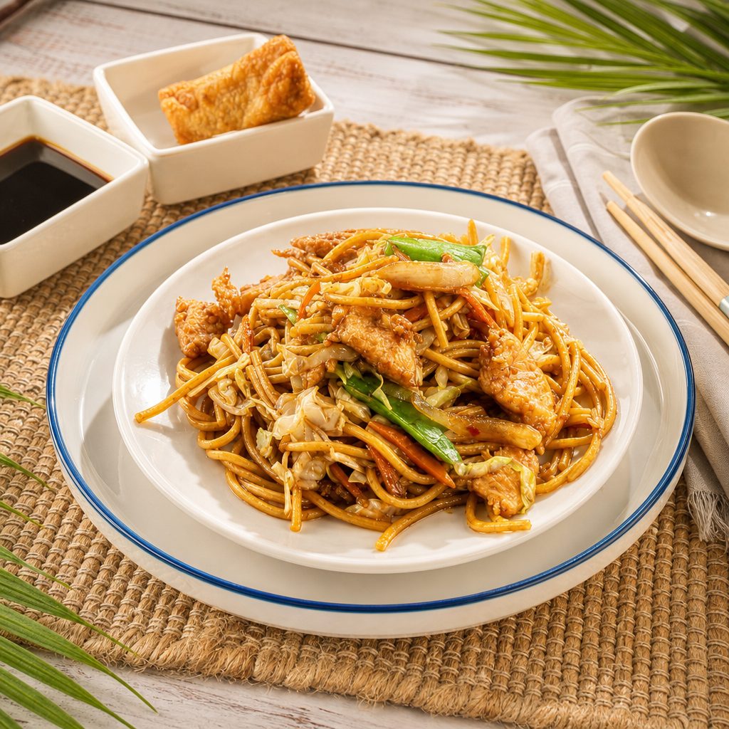CHICKEN LO-MEIN.