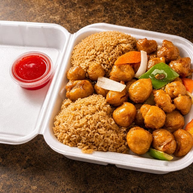 SWEET & SOUR PORK.