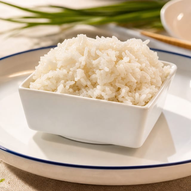 STEAMED RICE.