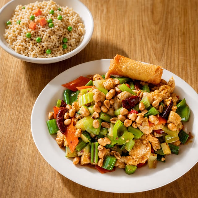 KUNG PAO CHICKEN.