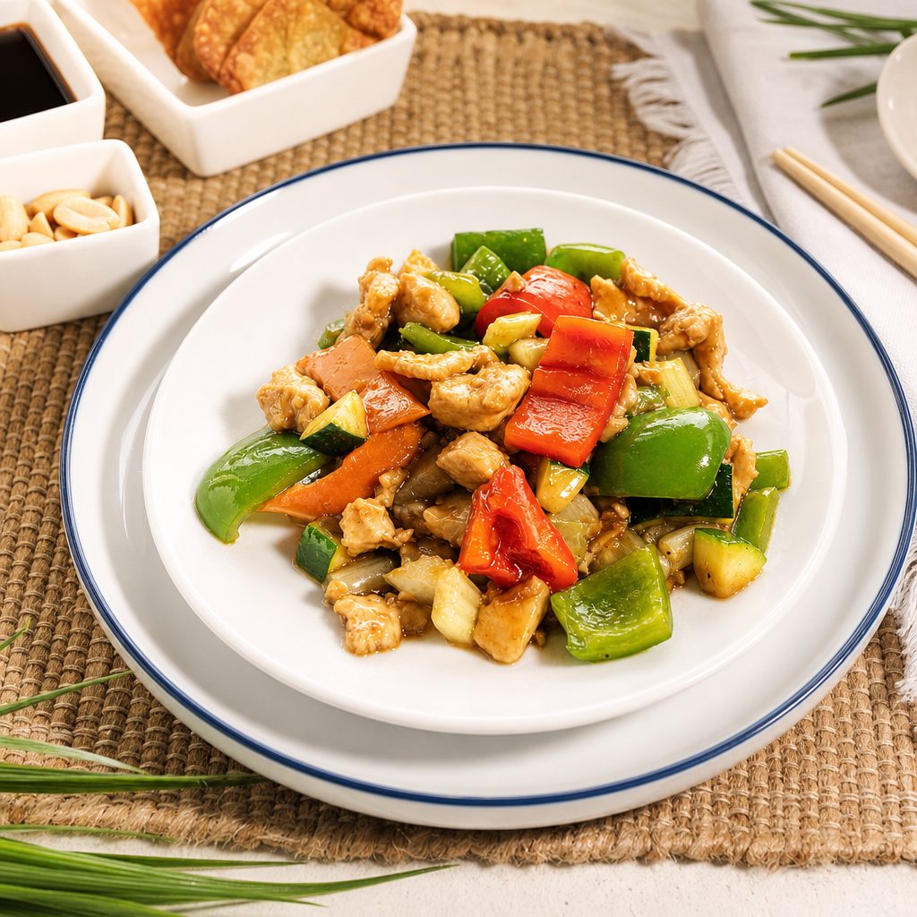 ALMOND CHICKEN.