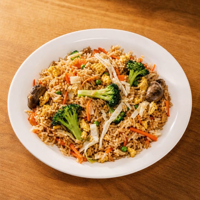 VEGETABLE FRIED RICE.