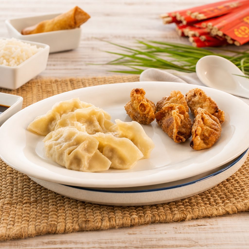 DUMPLINGS FRIED (5)/ STEAMED (5).