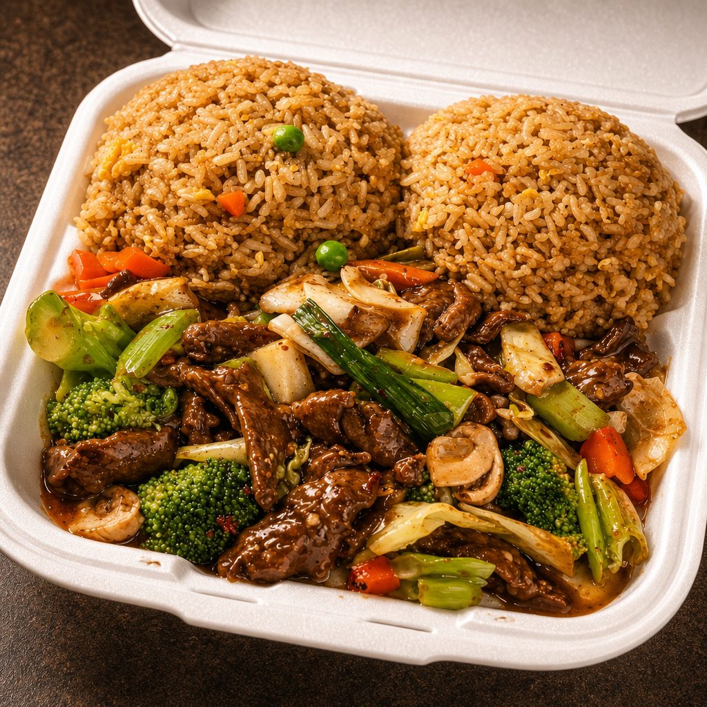 HUNAN BEEF.