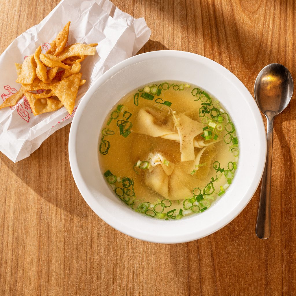 WONTON SOUP LARGE (24 OZ).