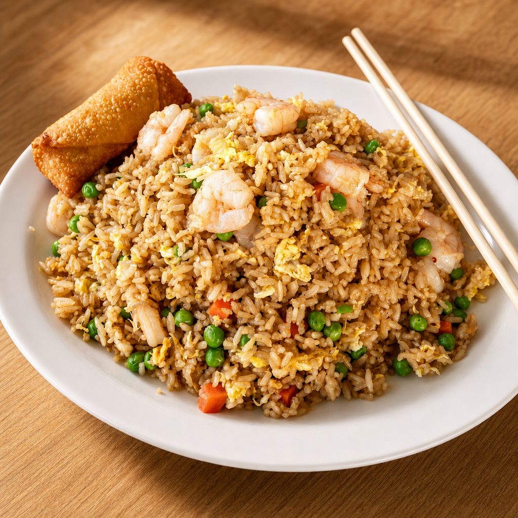 SHRIMP FRIED RICE.