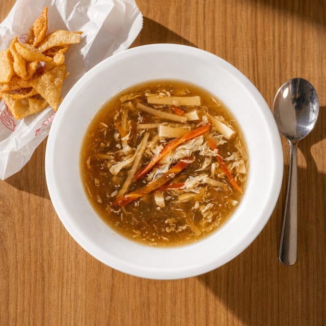 HOT & SOUR SOUP SMALL (12 OZ).