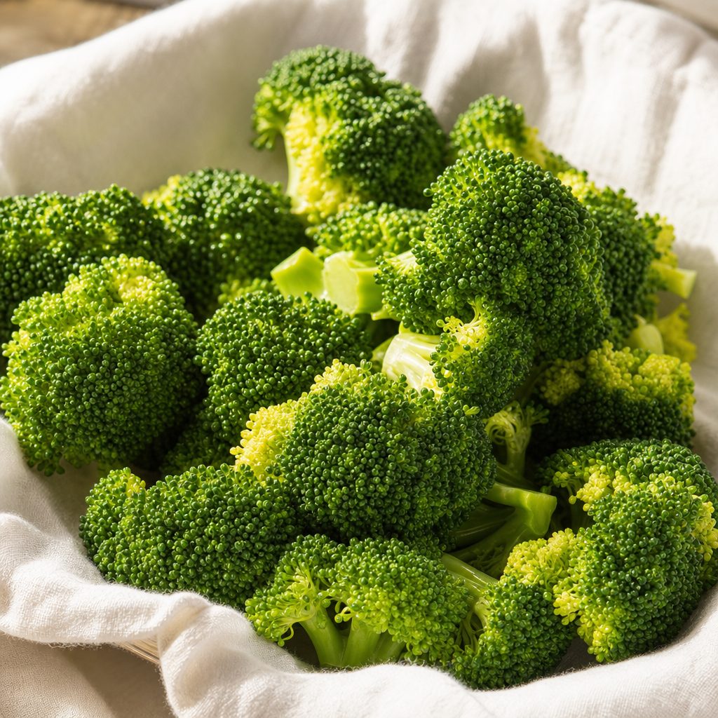 STEAMED BROCCOLI.