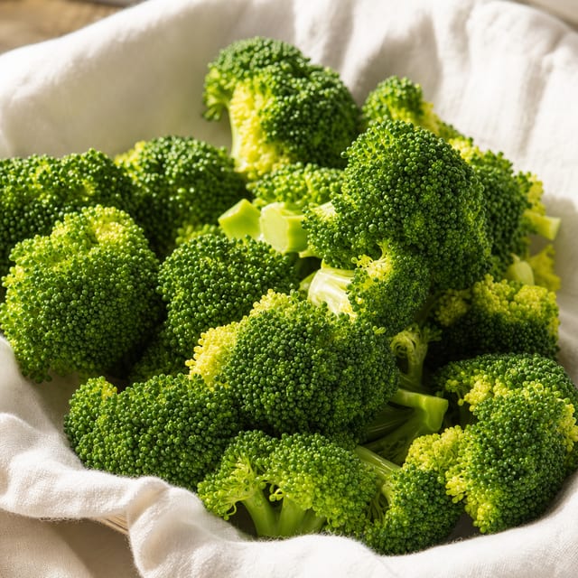 STEAMED BROCCOLI.