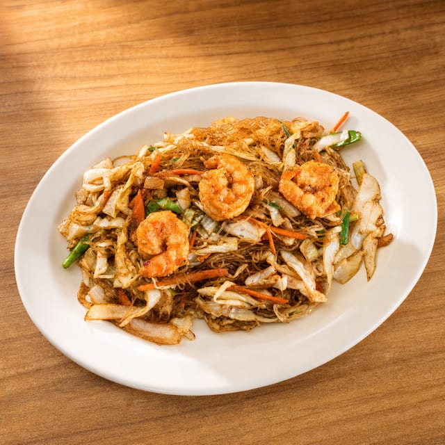 L-SHRIMP LO-MEIN.