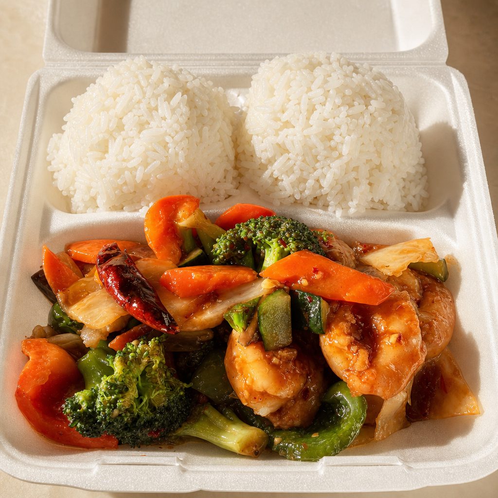 L-SHRIMP with GARLIC SAUCE.