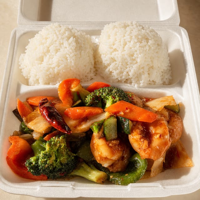 L-SHRIMP with GARLIC SAUCE.