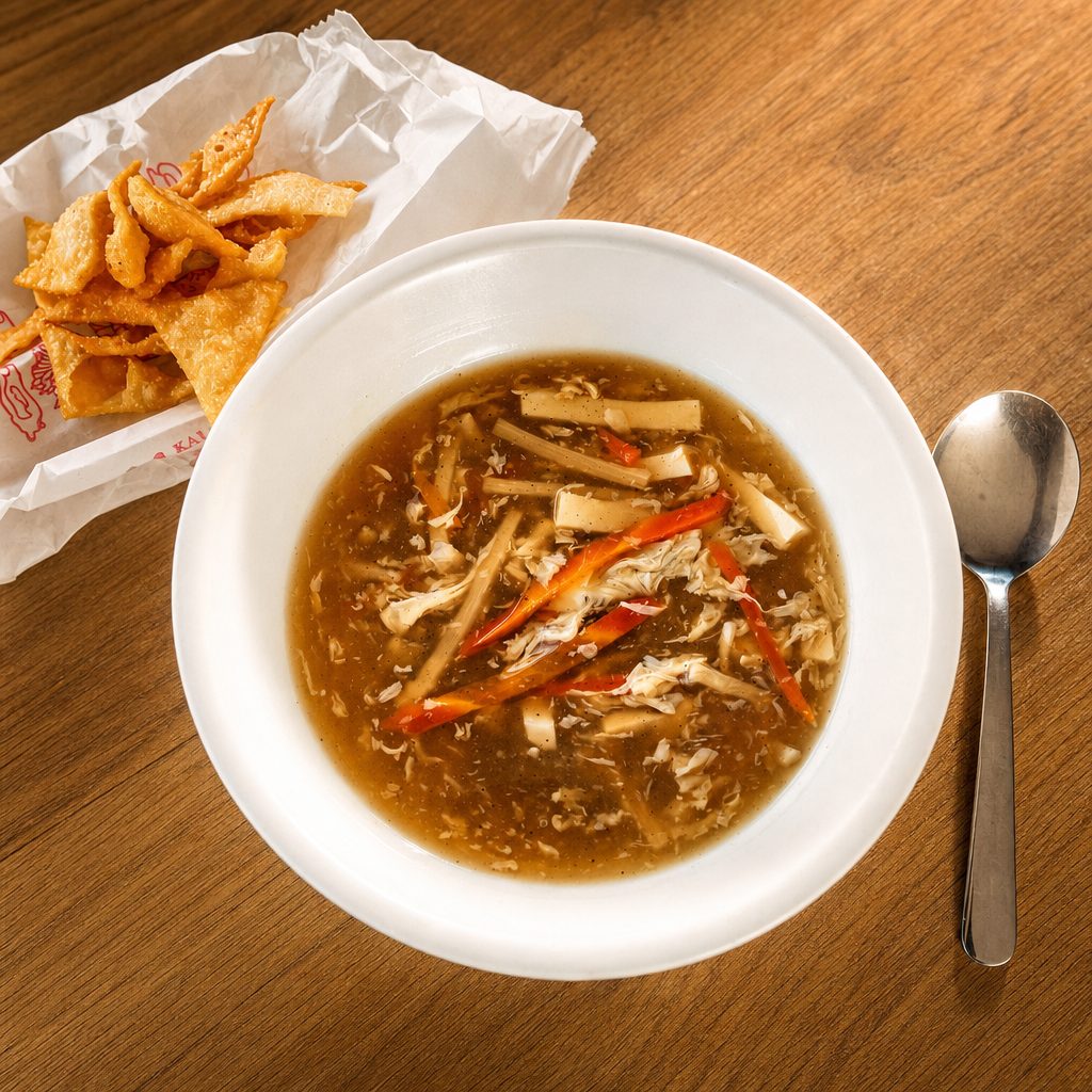 HOT & SOUR SOUP LARGE (24 OZ).