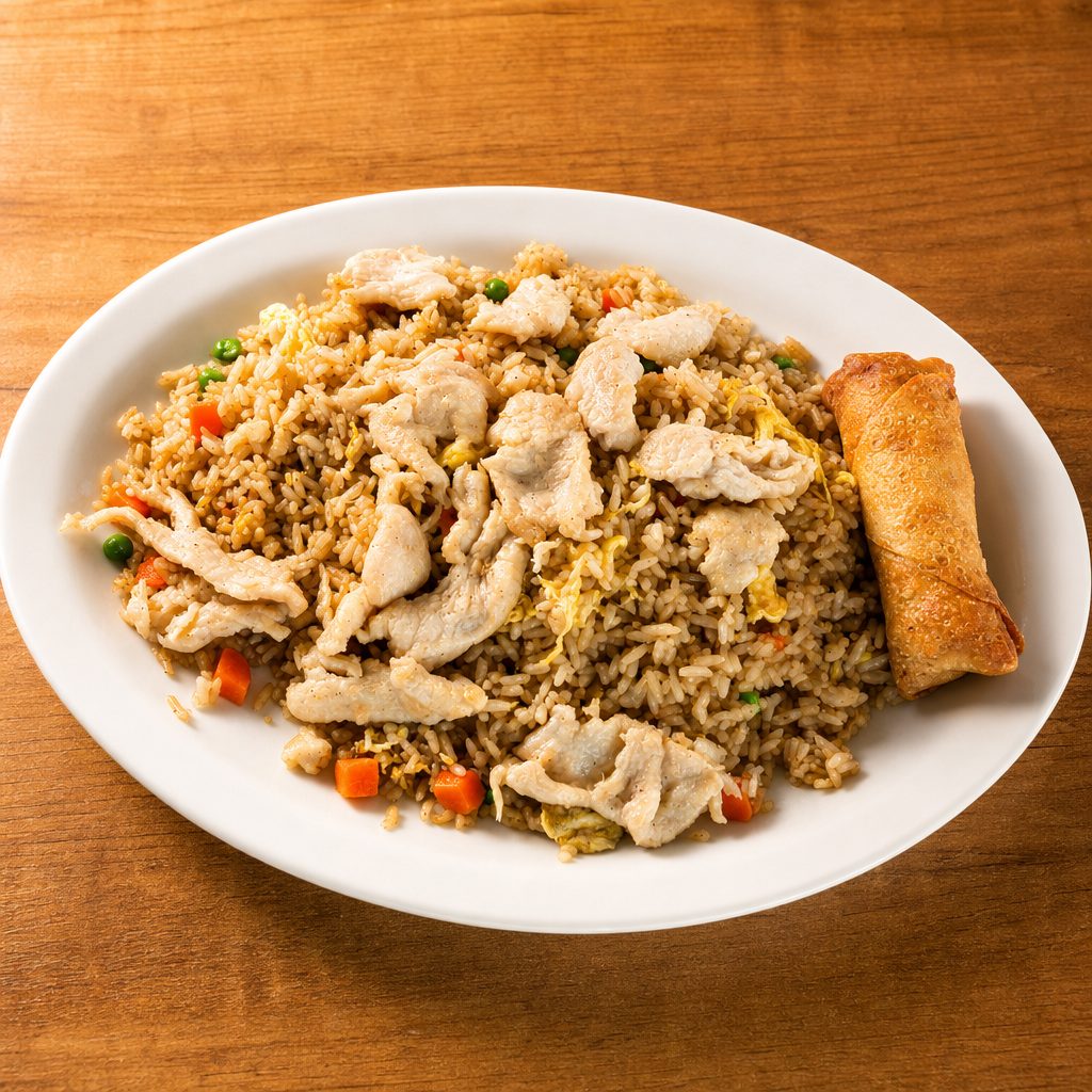 CHICKEN FRIED RICE.