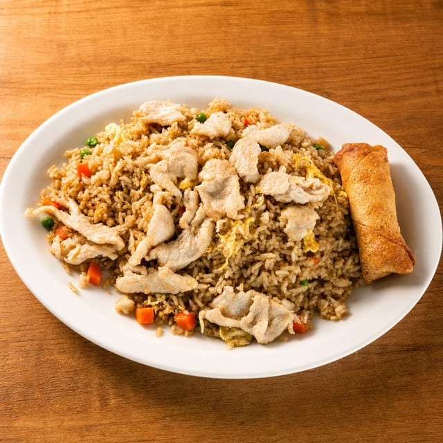 CHICKEN FRIED RICE.